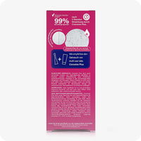 For Conceive Plus Fertility Lubricant Combo 75ml + 8 applicators (DE), image showing back panel of 8x4g pre-filled fertility lubricant applicators box in German, including clinical claim of 99% sperm viability after 2 hours, microscopic sperm-friendly illustration, and detailed usage instructions and warnings related to multi-use tube application.