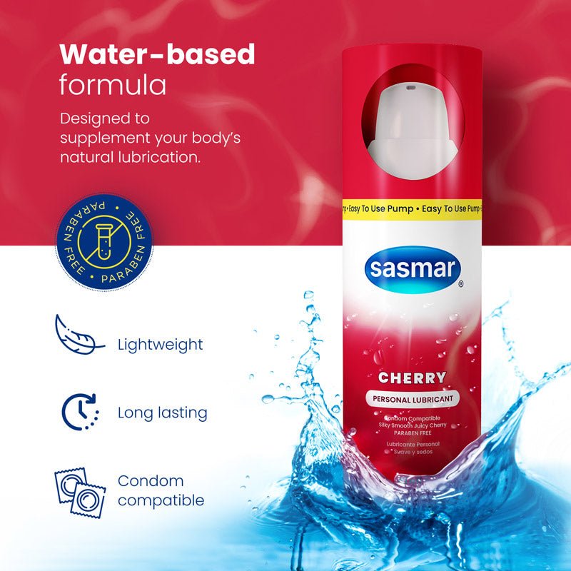 Sasmar Cherry Flavor Personal Lubricant - Conceive Plus® Europe