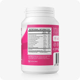 Supplement facts side of Conceive Plus Birth Control Detox bottle displaying a detailed nutritional information chart with vitamin and mineral values per two capsules. Vitamin C, Vitamin D3, Vitamin E, B-complex, Iodine, Zinc, Selenium, Ashwagandha, and Agnus castus are listed along with "NON GMO" and "GMP" certification icons.