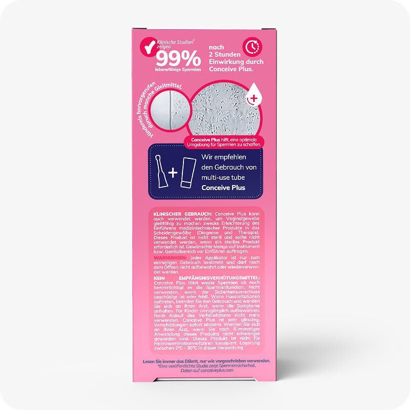 Fertility Lubricant Applicators (DE) - Conceive Plus Europe